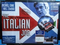 Michael Caine Signed And Framed The Italian Job Display Certificate of Aucthenticity