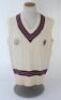 Ian Botham. Somerset Ist XI sleeveless sweater and short sleeve shirt issued to and worn by Botham in his playing career.