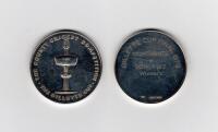 Ian Botham. Gillette Cup 1979. Original hallmarked silver ‘Winners’ medal awarded to Botham playing for Somerset against Northamptonshire in the Gillette Cup Final played at Lord’s, 8th September 1979. 1.5” diameter. In official presentation case. VG.