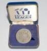 Ian Botham. John Player League 1980. Original silver metal Runner-Up medal awarded to Botham playing for Somerset who finished in second position to Warwickshire in the 1980 competition by two points. 1.75”x2”. In official presentation case. G/VG. - 2