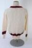 Ian Botham. Queensland Ist XI long sleeve sweater issued to and worn by Botham in his playing career. The woollen sweater by ‘Kent & Curwen’ with county colours of maroon to neck, waist and cuffs. Very good condition. - 2