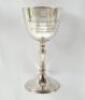 Ian Botham. &lsquo;Worcestershire C.C.C. County Champions 1989&rsquo;. Silver plated goblet, being a replica of the trophy, presented to Botham for being a member of the Worcestershire team who won the County Championship in 1989. Engraved to face &lsquo;&rsquo;1989. Worcestersh - 2