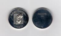 Ian Botham. Refuge Assurance League 1989. Original silver metal Runner-Up medal awarded to Botham playing for Worcestershire who finished in second position to Lancashire in the 1989 competition by six points. 1.5” diameter. In official presentation case.