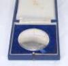 Ian Botham. ‘The Prudential Trophy. England v West Indies 1980’. Hallmarked silver convex medal presented to Botham for the two match one day international series. The medal with relief of cricket ball seam to centre and titles to outer edge. Maker’s mark