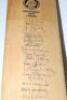 Ian Botham. England v Australia Centenary Test 1980. Duncan Fearnley full size cricket bat signed by the England and Australian teams who played in this historic Test match. Twenty eight signatures including Chappell (Cpt), Hughes, Border, Marsh, Lillee, - 2