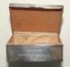 Ian Botham. A silver metal cigarette case presented to Botham by the Cricket Club of India in Bombay, 11th November 1981. The case with hinged lid and wood lined internally measures 4”x3.5”x1.5”, has the Indian emblem to lid with engraved inscription ‘Pre - 4