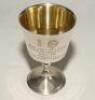 Ian Botham. A silver metal goblet presented to Botham as a member of the England team who played Sri Lanka in the Inaugural Test match played at Lord’s in 1984. The goblet with England and Sri Lankan emblems with the wording ‘England v Sri Lanka. Inaugura