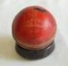 Ian Botham. A &lsquo;Dukes Special County&rsquo; cricket ball used in the third Test, England v New Zealand at the Oval in 1986. The ball marked in ink &lsquo;Oval 86&rsquo;. In the 3rd Test Botham took 3-75 in the New Zealand innings and scored 59no in England&rsquo;s first innings, 