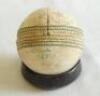 Ian Botham. A white one day cricket ball used in the Finals of the Benson & Hedges World Series Cup held in Melbourne and Sydney on 8th and 11th February 1987. The ball marked in ink &lsquo;WSC Final 1987&rsquo;. In the first Final held at Melbourne, England won by s