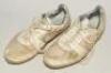 Ian Botham. A pair of Nike cricket shoes with part leather upper and metal studs to sole, worn by Ian Botham in the late 1980&rsquo;s, the boots with distinctive Nike &lsquo;Swoosh&rsquo; tick. The shoes were personalised for Botham by Nike and &lsquo;IAN&rsquo; is printed to the hee - 2