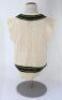 Allan Border. New South Wales & Australia 1976-1996. Original Australia woollen sleeveless sweater worn by Border during his playing career, probably 1980s. The sweater with Australia colours of green and gold to neck and waist, no emblem to chest. Maker - 2