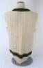 Merv Hughes. Victoria & Australia 1981-1995. Original Australia woollen sleeveless sweater worn by Hughes during his playing career, probably late 1980s. The sweater with Australia colours of green and gold to neck and waist, Australia shield emblem to ch - 2