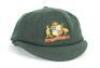 Dean Mervyn Jones. Victoria, Derbyshire & Durham & Australia 1981-1997. Australian dark green cloth Test cap worn by Jones during his Test career. The cap with embroidered Australian emblem to front. The cap, lacking the makers label, is well worn, slight