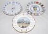 Ian Botham. Commemorative plates. Three plates, &lsquo;Centenary of Test Cricket at Old Trafford 1984&rsquo;. Coalport commemorative bone china plate with details of the match, England v West Indies, July 1984 plus portraits of leading players to outer border. To ver