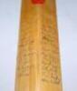 Ian Botham. A Gradidge &lsquo;Colin Cowdrey&rsquo; autograph bat signed to the verso by the England and Australian Test teams of 1961. There are eleven England and thirteen Australian signatures. Signatures include Peter May (Cpt), Cowdrey, Statham, Trueman, Dexter, 