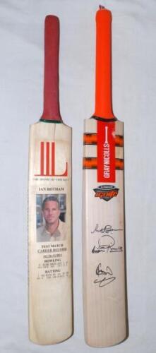 Ian Botham. &lsquo;Knights of Cricket&rsquo;. A Gray-Nicolls &lsquo;Ignite&rsquo; cricket bat signed to face by three cricketing Knights, Sir Richard Hadlee, Sir Vivian Richards and Sir Ian Botham. Sold with a full size bat with image of Botham to its face and which lists all hi