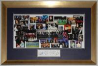 Andrew ‘Freddie’ Flintoff Benefit Year 2006. Two copies of large framed photo montages depicting images of Flintoff’s benefit event evening, with guests and speakers including the England Ashes team of 2005, Ian Botham, Alex Ferguson, Rory Bremner, Elton 