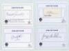 India, Pakistan and Sri Lanka &lsquo;One Test Wonders&rsquo; 1932-2011. Fourteen individual signatures, the majority in ink, of players who made only one Test appearance, each on printed &lsquo;Test Player&rsquo; card. The majority on piece or label laid down, some signed to the - 2