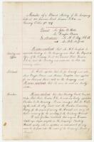 John Berry ‘Jack’ Hobbs, Surrey & England 1905-1934. ‘Minutes of a Board Meeting of the Company.. October 9th 1919’. Two pages of minutes written in ink in immaculate copper handwriting for a meeting which appears to relate to the formation of Hobb’s comp