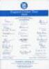 England Tours 1982-1986. Four official autograph sheets, each fully signed, for tours to Australia & New Zealand 1982/83 (19 signatures), to Fiji, New Zealand & Pakistan 1984 (18), to Sri Lanka, India & Australia 1984/85 (20), and to Bangladesh, Sri Lanka - 3