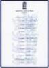 England Tours 1997-2003. Five official autograph sheets, all fully signed, for tours to Lahore & Sharjah 1997 (14 signatures), to Bangladesh for the Wills International Cup 1998 (14), to Australia for the Carlton & United Series 1999 (16), to Kenya, Pakis