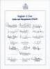 England ‘A’ Tours 1991-1999. Six official autograph sheets, of which four are fully signed. Tours are to Pakistah & Sri Lanka 1991 (18 signatures, lacking one), to Australia 1993 (18), to India & Bangladesh 1994/95 (19), to Australia 1996 (17), to Kenya & - 3