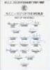 ‘M.C.C. Bicentenary 1787-1987’. M.C.C. v Rest of the World. Lord’s 20th- 25th August 1987. Official autograph sheet signed by the eighteen members of the Rest of the World touring party. Signatures are Border (captain), Bracewell, Kapil Dev, Dujon, Gavask