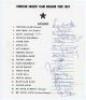 Pakistan tour to England 1974. Official autograph sheet with printed title and players&rsquo; names, signed in ink by seventeen of the listed members of the touring party. Signatures are Intikhab Alam (Captain), Asif Iqbal, Majid Khan, Mushtaq Mohammad, Wasim B