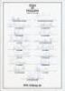 India tours to England and Australia 1974 & 1986. Two official autograph sheets for tours to England with printed title and players’ names, both fully signed in ink by all listed playing members of the touring party. The 1974 sheet with seventeen signatur - 2