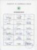 Pakistan tour to Australia 1981/82. Rarer official autograph sheet with printed title and players’ names, fully signed in ink by all sixteen of the listed playing members of the touring party. Signatures are Javed Miandad (Captain), Zaheer Abbas, Majid Kh