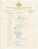 Australia tours to England 1956-1968. Three official Australian Board of Control for International Cricket autograph sheets, all fully signed by the playing members, for the tours to England 1956 (17 signatures), 1961(19) and 1968 (17). Signatures include - 2