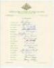 Australia tours to England 1956-1968. Three official Australian Board of Control for International Cricket autograph sheets, all fully signed by the playing members, for the tours to England 1956 (17 signatures), 1961(19) and 1968 (17). Signatures include - 3