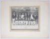 The Ashes. England v Australia 1926. Original mono photograph of fourteen members of the Australia team seated and standing in rows wearing cricket attire, tour blazers and caps. Players include Woodfull, Ponsford, Bardsley, Oldfield, Richardson, Mailey, 