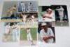 West Indies and England 1990s. Fifteen original colour press photographs of match action and player portraits of England and West Indies players. Each photograph signed by the featured player. Signatures include Brian Lara, Curtley Ambrose, Shiv Chanderpa - 2