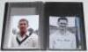 Australia signed copy photographs. Black binder comprising twenty three modern images of Test cricketers from the 1950s onwards, each signed by the featured player. Signatures include Dennis Lillee, Ian Meckiff, Jeff Thomson, Eric Freeman, Ashley Mallett, - 3