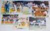 Australia and England 1990s. Sixteen original colour press and mono photographs of match action of Australian and England players. Each photograph signed by the featured player (s). Signatures include Michael Slater, Craig McDermott, Paul Reiffel, Mark Ta - 2