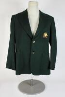 Raymond James Bright. Victoria & Australia 1972-1986. Australian dark myrtle green test blazer worn by Bright during his Australian career. The blazer, embroidered with the Australia emblem to breast pocket is in very good condition with the emblem bright