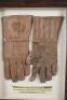 William Lloyd ‘Billy’ Murdoch. New South Wales, Sussex, London County Australia & England 1875-1904. A pair of brown leather wicket-keeping gloves, inscribed on the left glove ‘Presented to Harry Musgrove.. Lords XI by Billy Murdoch 18[.] worn on the tour - 2