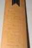 Surrey v Warwickshire 1990s. Full size Newberry ‘Club Master’ bat signed to the face by eleven Surrey and thirteen Warwickshire players. Surrey signatures include Stewart (Captain), Thorpe, Pigott, Benjamin, Kendrick, Ward, Cuffy (Surrey), Reeve (Captain) - 2