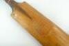 Aquila Clapshaw cricket bat 1877. An early cricket bat made by Clapshaw and exported to Australia The bat is typical of this period, the blasde is slim and the back almost flat at the top, becoming slightly humpted as it reaches the toe. The handle made f - 2