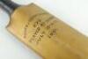 William Gunn. Nottinghamshire & England 1880-1904. A Gunn & Moore ‘The Autograph’ cricket bat used by William Gunn in making 273, his highest first class score, for Nottinghamshire against Derbyshire at Derby in July 1901. The bat formed part of the Charl - 2