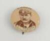 Charles Robson. Midddlesex & Hampshire 1881-1906. Rare Cameo Cigarette picture pin badge/button of Robson, head and shoulders. ‘Buttons made by The Whitehead & Hoag of Newark. N.J. Patent April 14th 1896, July 21st 1896. Good condition.