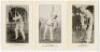 South Africa Test cricketers 1907. Five mono postcards each depicting a South Africa Test player in various batting and bowling poses. Player’s name printed to lower border. Players featured are J.A. Faulkner, R.O. Schwarz ‘The South African “Googlie” Bow