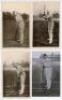 Essex C.C.C. c.1910. Three early mono real photograph postcards of Essex players depicted full length at the crease in batting poses. All three Rival Photograph Series. Players featured are P. Perrin (1896-1928) series no. 1401, C. McGahey (1894-1921) no.