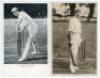 Pelham Francis ‘Plum’ Warner. Oxford University, Middlesex & England 1894-1920. Four original postcards of Warner, each depicted standing full length in various batting poses. Two are real photographs, one Hartmann series no. 2904, the other by Rapid seri - 3