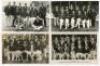 Surrey team postcards 1921-1929. Four mono real photograph postcards of Surrey teams, each with the players seated and standing in rows wearing cricket attire and blazers. Includes two postcard size press photographs of the 1921 and 1923 teams, both with 