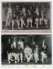 Sussex team postcards 1902-c.1905. Four early mono postcards of Sussex teams, each with the players seated and standing in rows wearing cricket attire. Includes two real photograph postcards, one of the 1902 team, Wrench Series No. 3278, postally unused, - 3