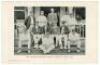 ‘The Worcestershire County Cricket Team, 1902’. Early mono postcard depicting twelve members of the Worcestershire team seated and standing in rows wearing cricket attire, caps and blazers the pavilion and spectators in the background. Photo by Bennett & 