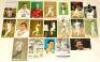 England and County signed collectors’ cards 1960s-2000s. A good selection of forty eight collectors’ cards, postcards and photographs, each signed by the featured player. Signatures include Jimmy Binks ‘Esso’ (India) collector’s card c.1962, Mike Brearley