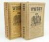 Wisden Cricketers’ Almanack 1938 and 1940. 75th & 77th editions. Original limp cloth covers. Both editions with some bowing to spine, the 1938 edition with wrinkling, age toning and minor wear to covers, some slight breaking to internal hinges otherwise i